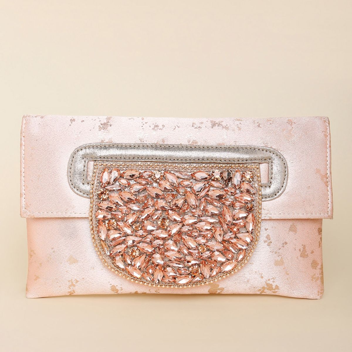 Champagne(Rose Gold) Evening Clutch Bag,Glitter Handbag,Purse With Spider |  eBay